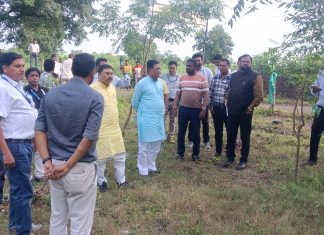 महाराष्ट्र राज्य रोजगार हमी योजना अंतर्गत विधान मंडळ समिती अंतर्गत कामाची पाहणी