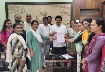 आरोग्य अभियानांतर्गत ( NHM )काम करणाऱ्या कर्मचाऱ्यांना मनसेचा पाठिंबा