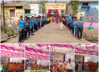 जि प उच्च प्राथमिक शाळा सिंधीवाढोणा येथे क्रीडा महोत्सव समारोह मोठ्या उत्साहात व आनंदात साजरा करण्यात आला