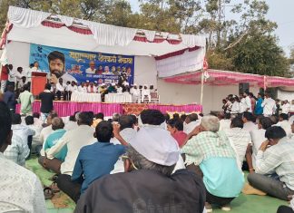 वणीत शेतकरी संघटनेचा महाएल्गार मेळावा गाजला