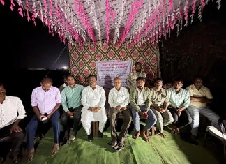 अडेगाव येथील ईशान मिनरल्स कंपनीविरोधात ग्रामस्थांचे उपोषण