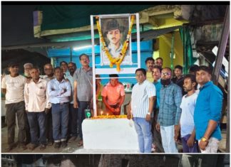 शहीद भगतसिंग, सुखदेव व राजगुरू यांना शहीद दिनी राजूर व परसोडा येथे माकप व किसानसभाचे वतीने अभिवादन